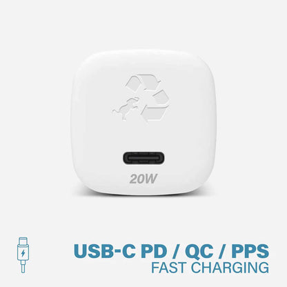 Nimble 20W Bundle with USB-C to USB-C Cable White