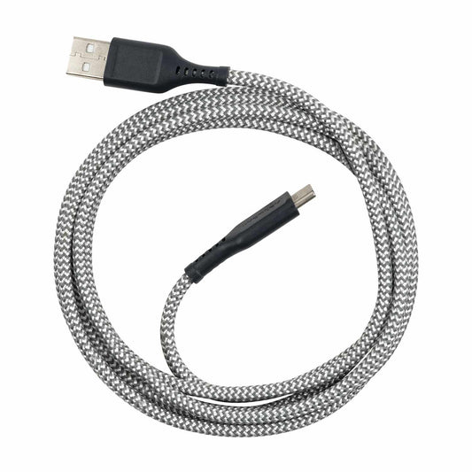 Ventev High Speed — Câble USB-A vers USB-C tressé 6 pi gris