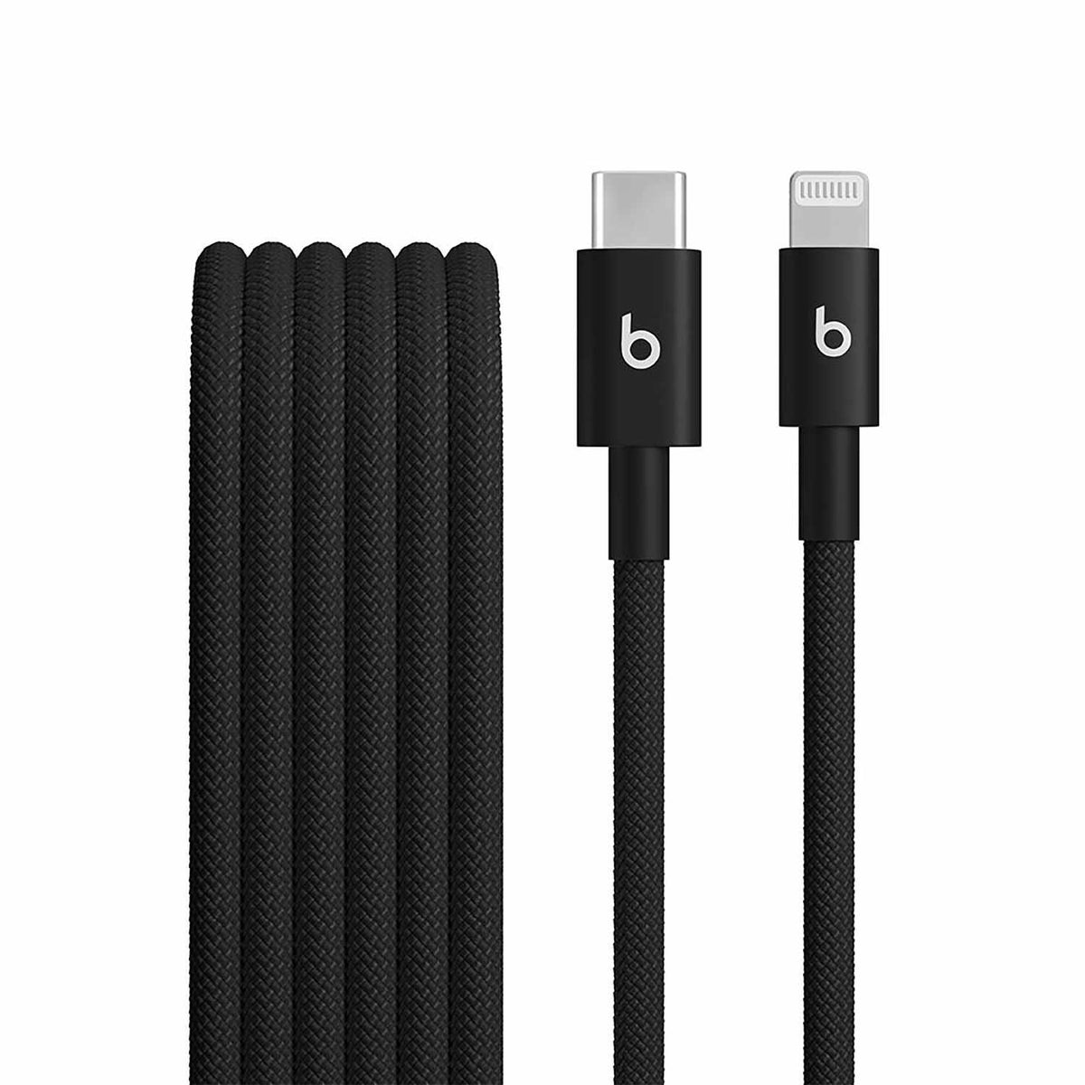 Beats by Dre USB-C to Lightning Woven Cable 5ft Bolt Black
