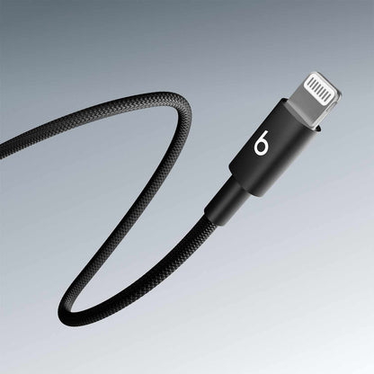 Beats by Dre USB-C to Lightning Woven Cable 5ft Bolt Black