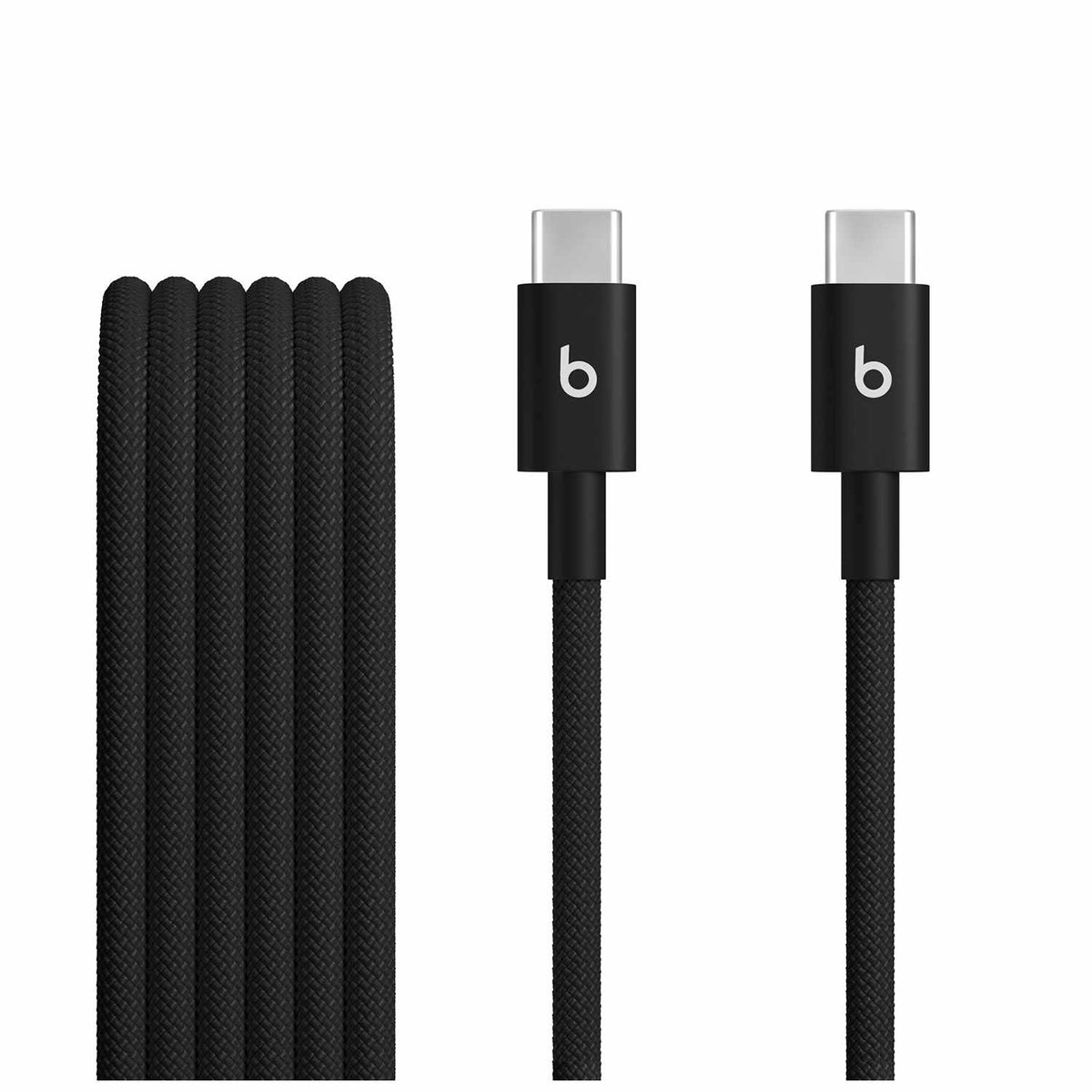 Beats by Dre USB-C to USB-C Woven Cable 5ft Bolt Black Two-Pack