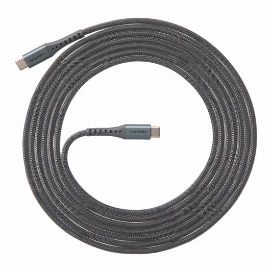 Ventev USB-C to USB-C 10f Cable Steel