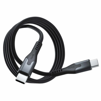 Blu Element SelfCoil Magnetic Cable USB-C to USB-C 4ft 100W Black