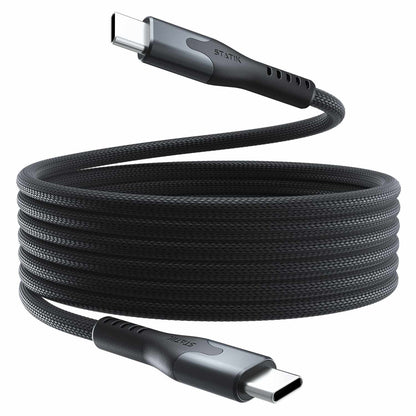 Blu Element SelfCoil Magnetic Cable USB-C to USB-C 6ft 100W Black