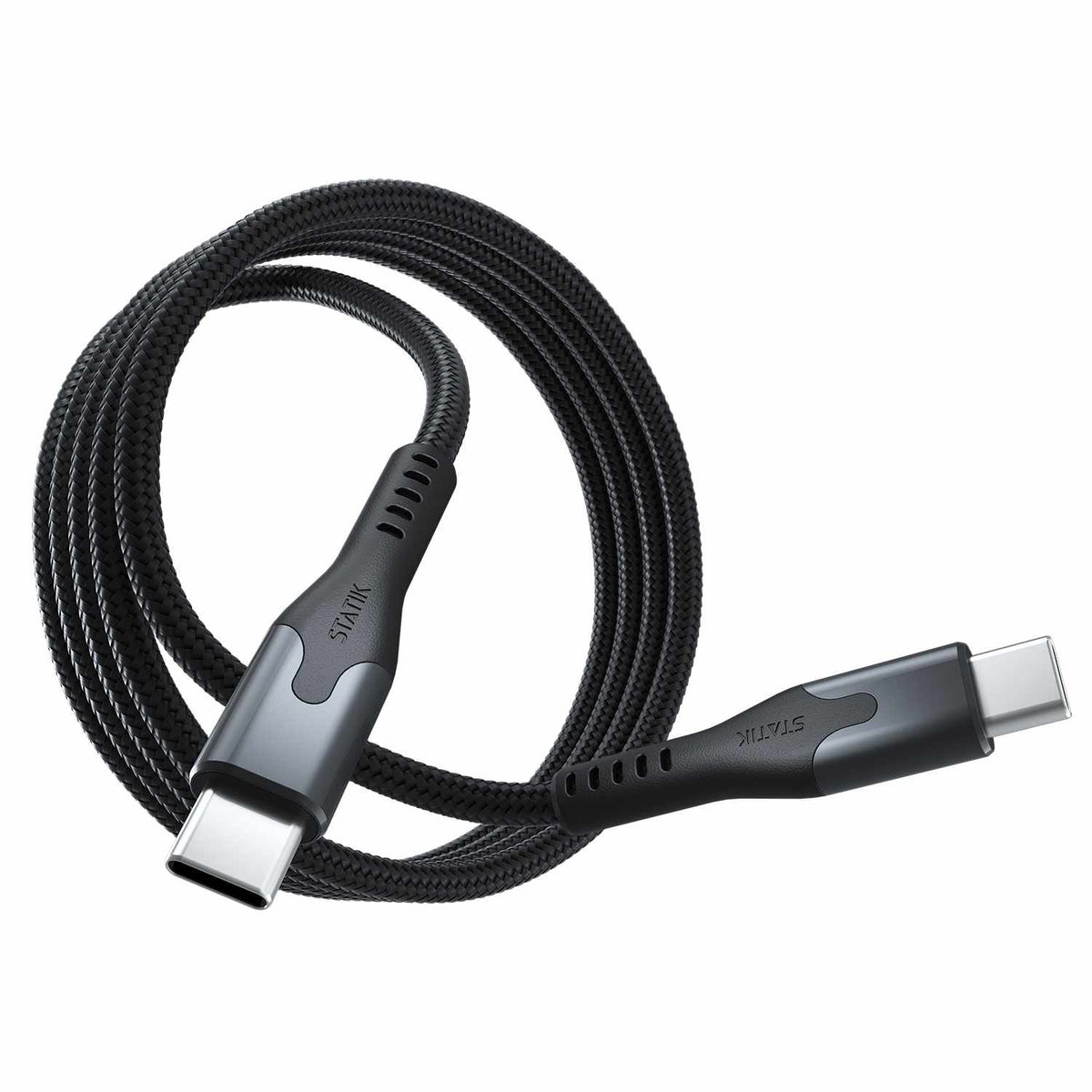Statik MagStack Pro Charge/Sync Magnetic Cable USB-C to USB-C 4ft Black