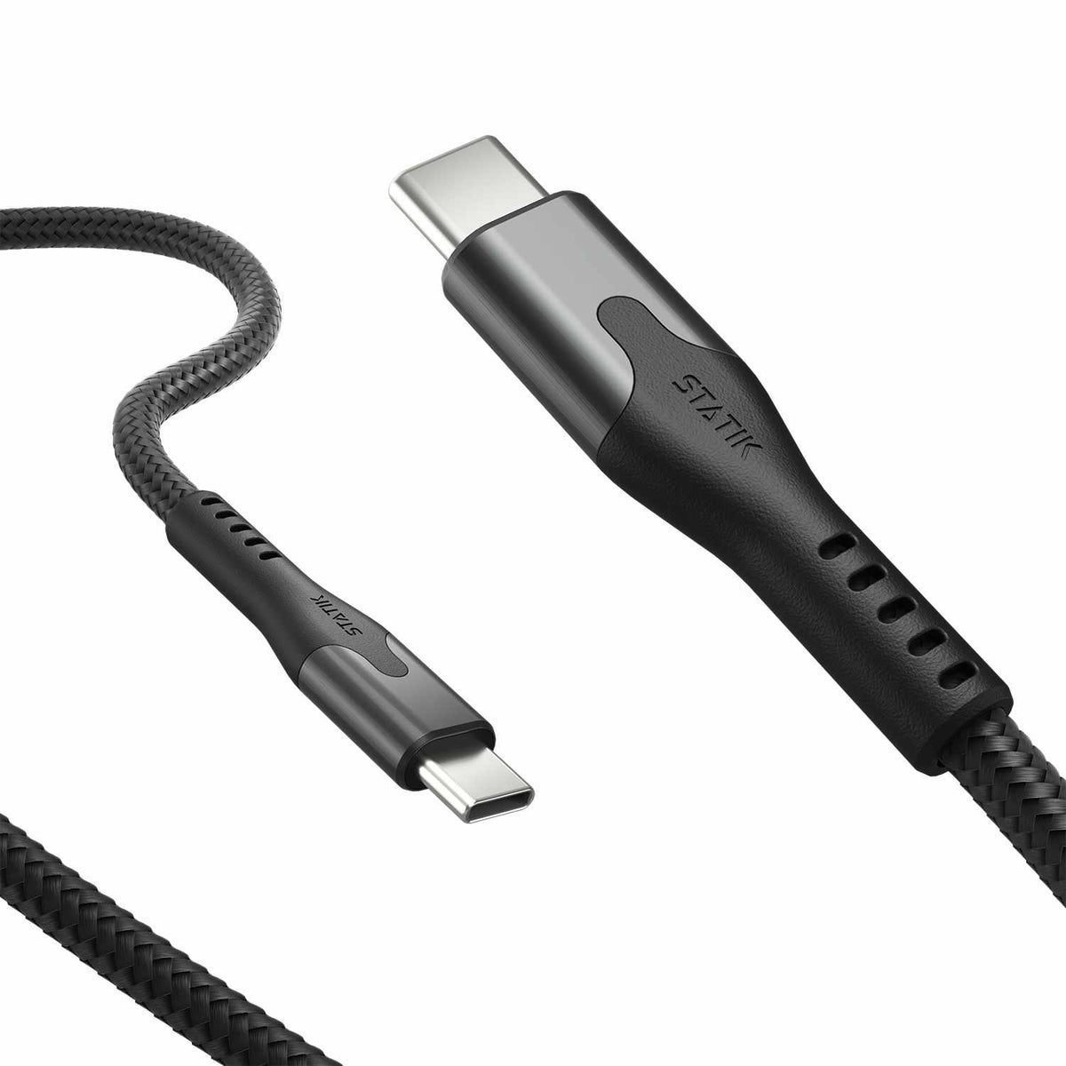 Statik MagStack Pro — Câble de recharge et de synchronisation magnétique USB-C vers USB-C 6 pi noir