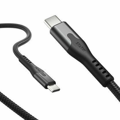 Statik MagStack Pro — Câble de recharge et de synchronisation magnétique USB-C vers USB-C 6 pi noir