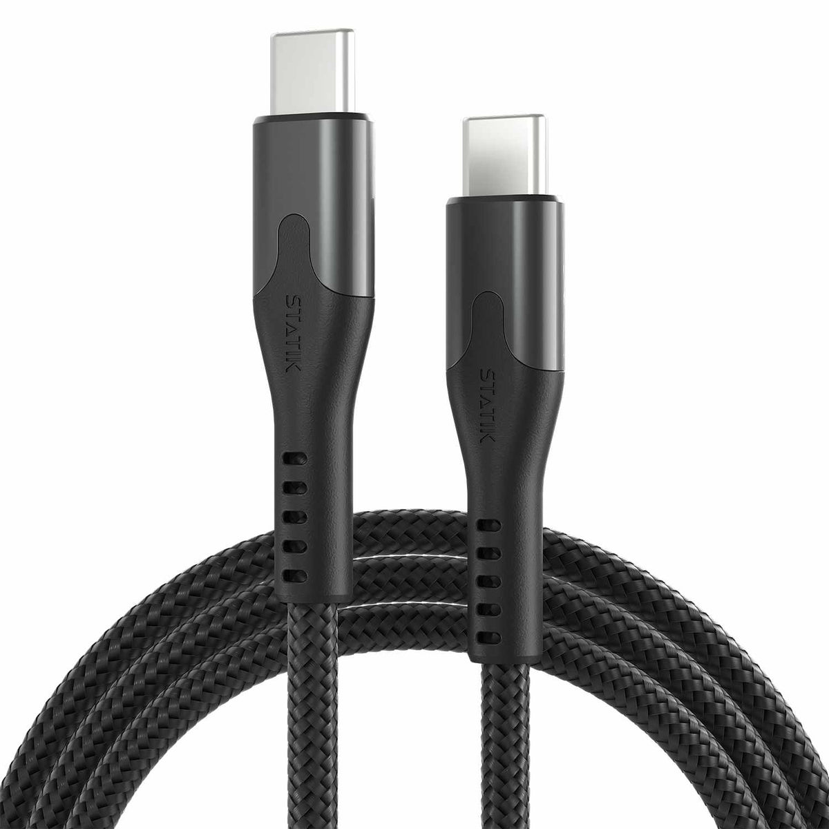 Statik MagStack Pro — Câble de recharge et de synchronisation magnétique USB-C vers USB-C 6 pi noir