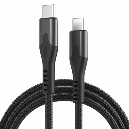 Statik MagStack Pro — Câble de recharge et de synchronisation magnétique USB-C vers USB-C 6 pi noir
