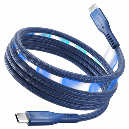 Statik MagStack Pro Charge/Sync Magnetic Cable USB-C to USB-C 4ft Navy