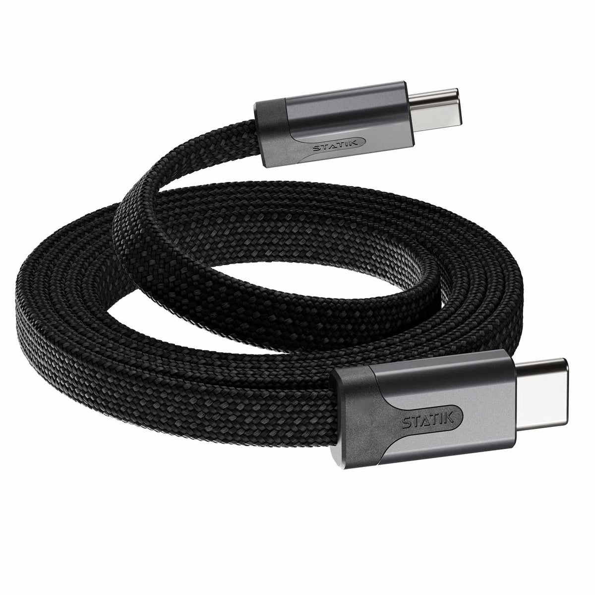Statik MagStack Slim Pro Charge/Sync Cable USB-C to USB-C 4ft Black