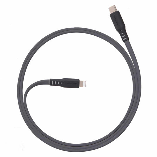 Ventev High Speed Flat Cable USB-A to Lightning (MFi certified) 3ft Grey