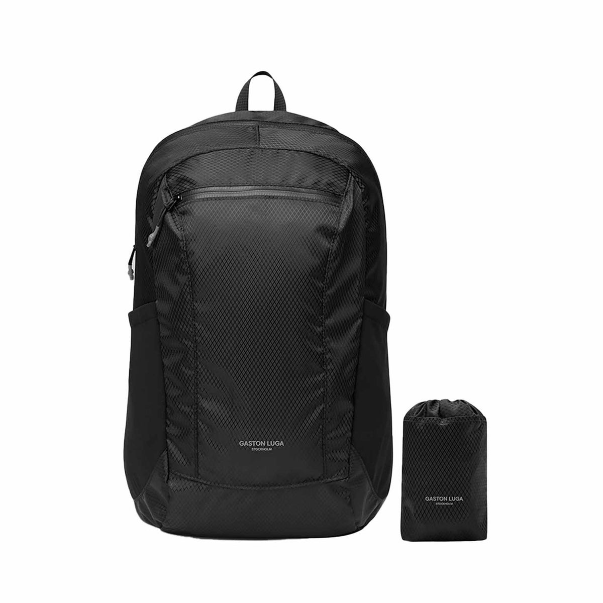 Gaston Luga léger compactable Sac à dos — noir
