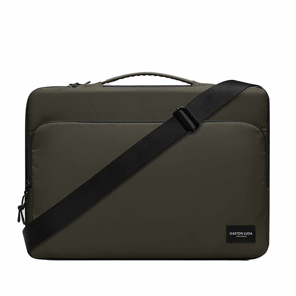 Gaston Luga Dash Cushioned Briefcase 16" Olive
