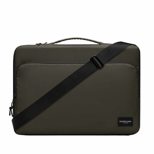 Gaston Luga Dash Cushioned Briefcase 16" Olive