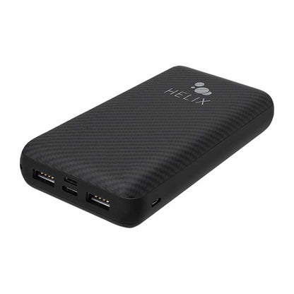 Helix/Retrak TurboVolt+ Power Bank 20,000 mAh with USB-A and USB-C Ports Black