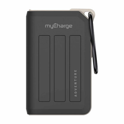 AHCT10KGCA Adventure H20 Turbo — Batterie externe 10050 mAh — noir/gris