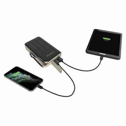 AHCT10KGCA Adventure H20 Turbo — Batterie externe 10050 mAh — noir/gris