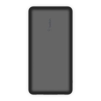 Belkin BoostCharge — Batterie externe 20.000 mAh 3-ports USB-A/USB-C avec Câble USB-A vers USB-C — noir