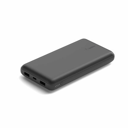 Belkin BoostCharge — Batterie externe 20.000 mAh 3-ports USB-A/USB-C avec Câble USB-A vers USB-C — noir