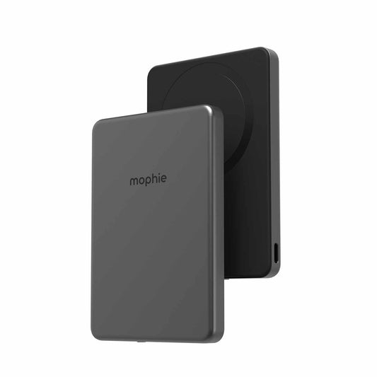 mophie Powerstation Qi2 Wireless Slim Power Bank 5,000 mAh 15W PD USB-C with USB-C Cable Black