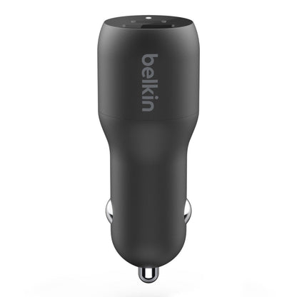 Belkin BoostCharge Car Charger 37W PD/PPS 2-Port USB-C/USB-A Black