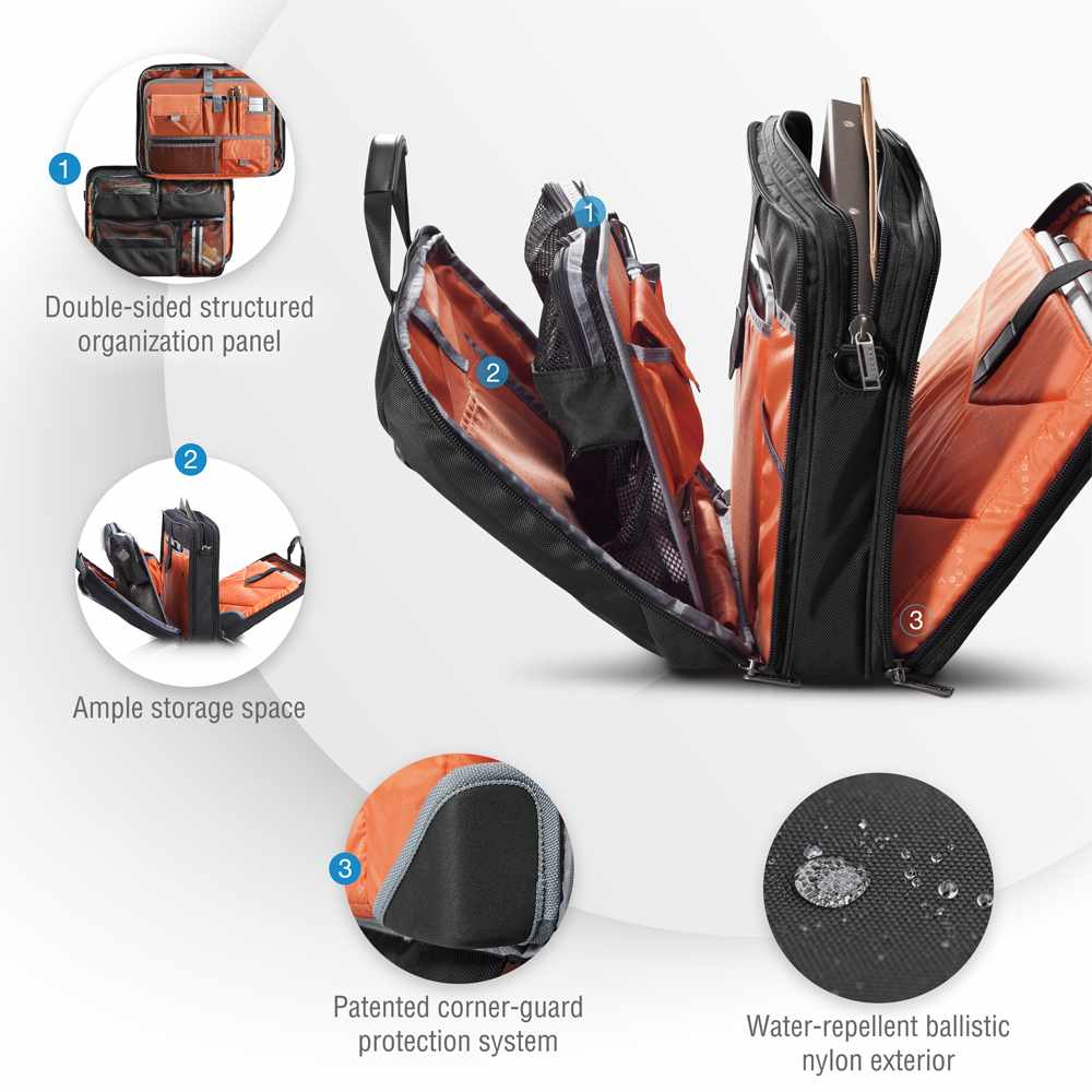 Everki Versa Premium — Sac et porte-documents pour ordinateur portable 17.3 po — noir