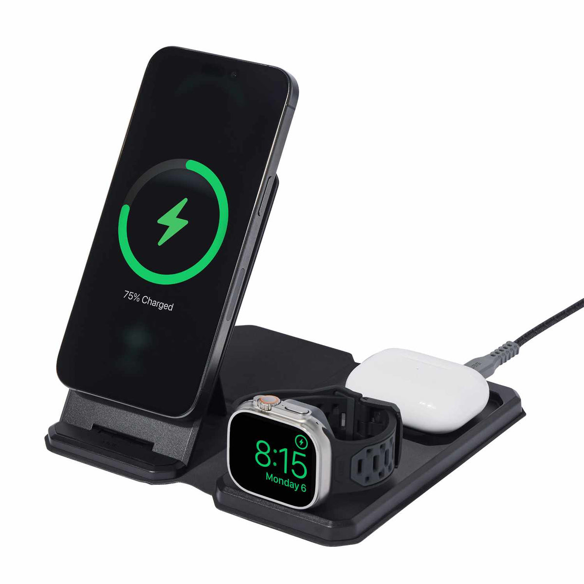 UAG 3 en 1 Travel — Chargeur — noir/gris