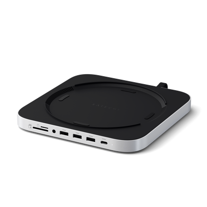 Satechi Stand & Hub For Mac Mini/Studio With NVMe SSD Enclosure Silver
