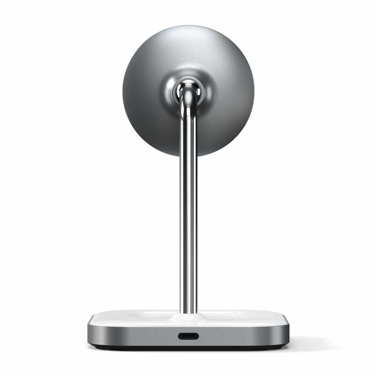 Satechi Qi Aluminum 2-in-1 Magnetic Wireless Charging Stand Space Gray