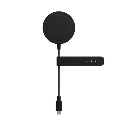 mophie Qi2 Compact Wireless Charger 15W with Built-in Kickstand Black