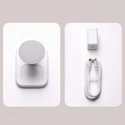 mophie Qi2 2-en-1 — Support de recharge sans fil 15W blanc pour téléphone et Apple AirPods