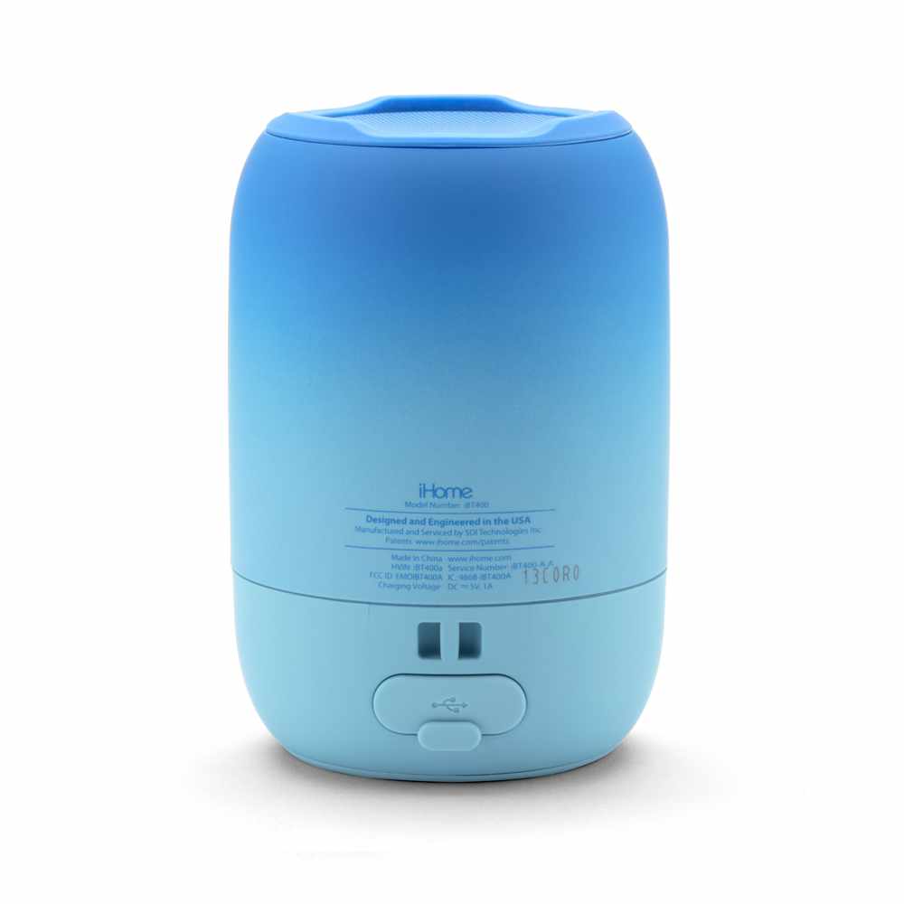 iHome Bluetooth PlayFade rechargeable résistant à l’eau — Haut-parleur — bleu