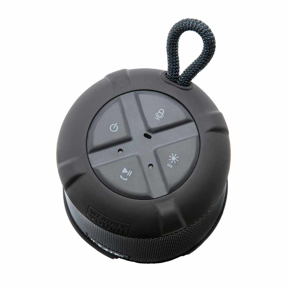 iBT155BX Waterproof Shockproof BT Speaker w/Accent Lighting Black