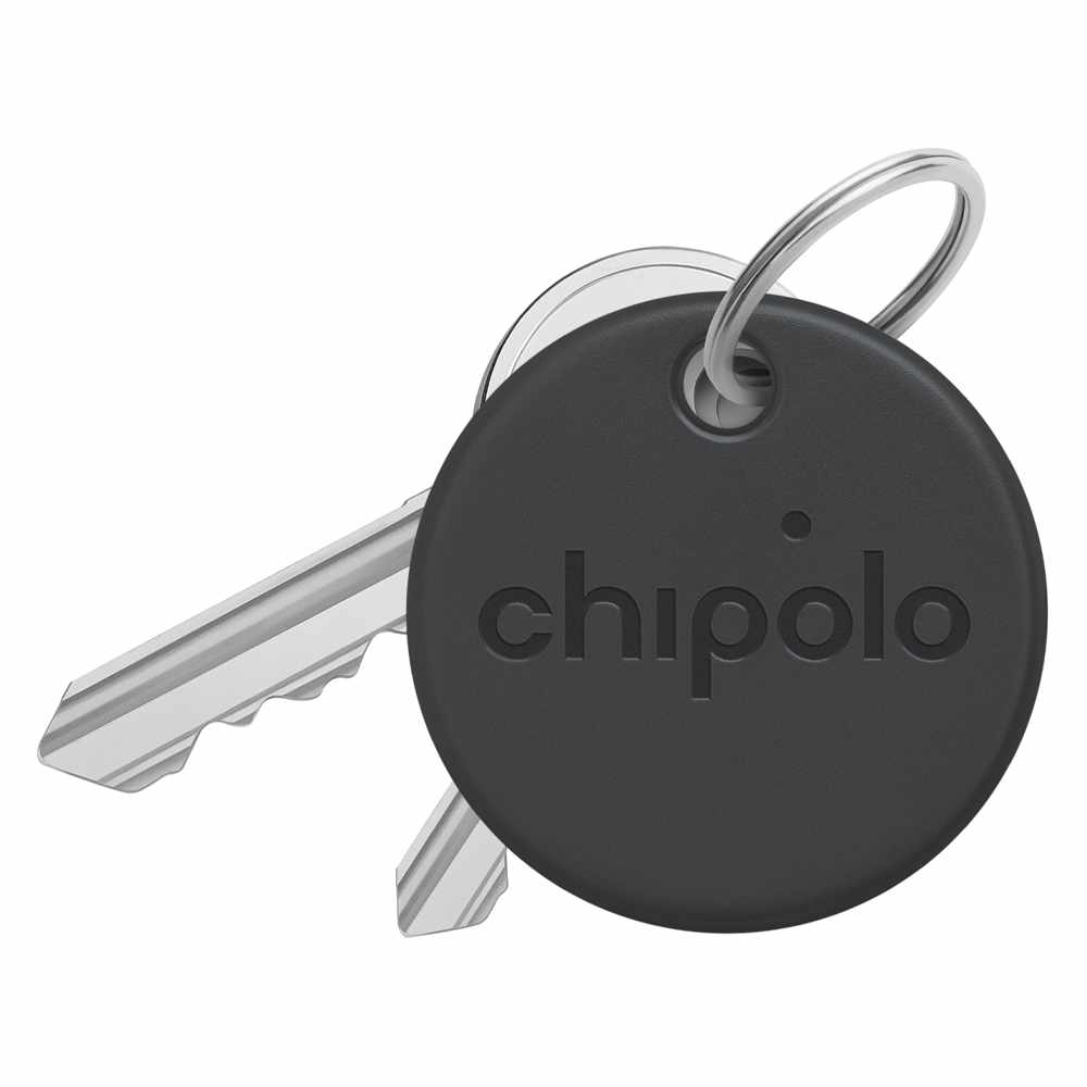 Chipolo ONE Spot 4 Pack Bluetooth Item Finder (Works with the Apple Find My Network) Almost Black