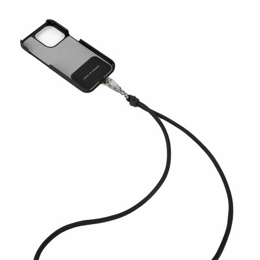 Ideal of Sweden Cord Phone Strap Universal Coal Black