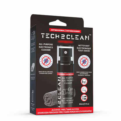 TECH2CLEAN Clean 2 Go — Nettoyant tout usage pour appareils électroniques 60 ml — blanc/transparent