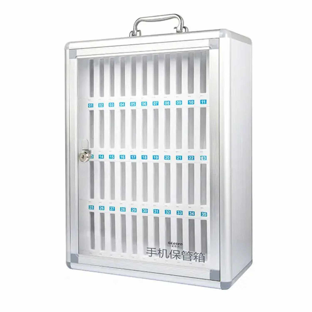 Bulk Packaging Mobile Phone Locker Silver