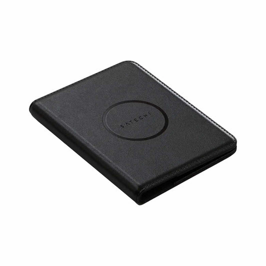 Satechi en cuir végétalien Passport Housse avec Find My — noir