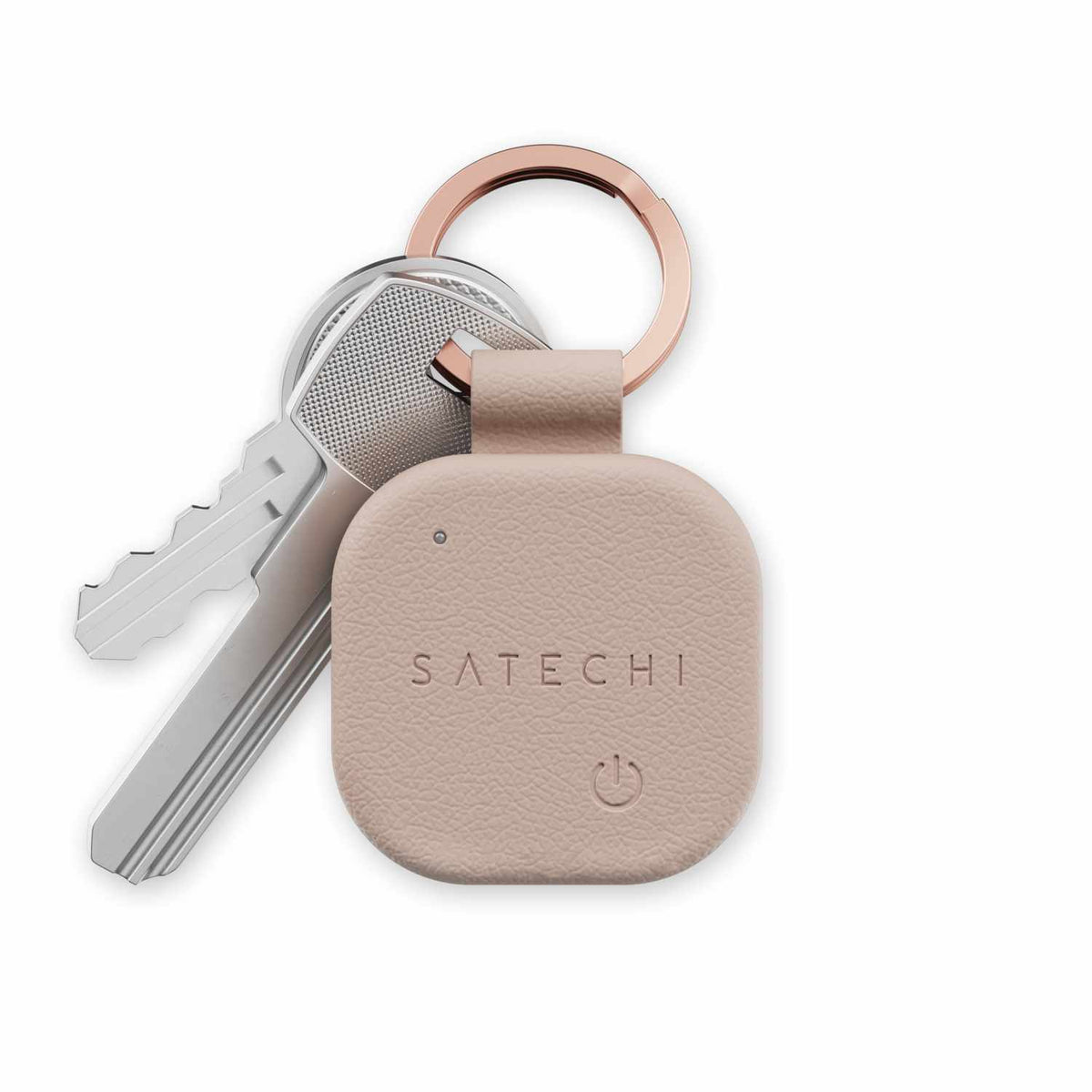 Satechi Vegan-Leather FindAll Keychain Desert Rose