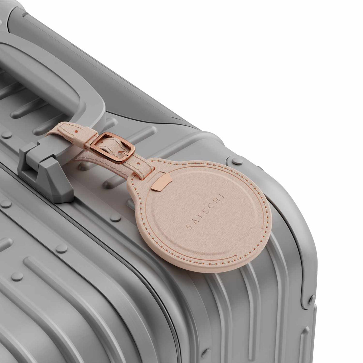 Satechi en cuir végétalien FindAll bagage Tag Desert Rose
