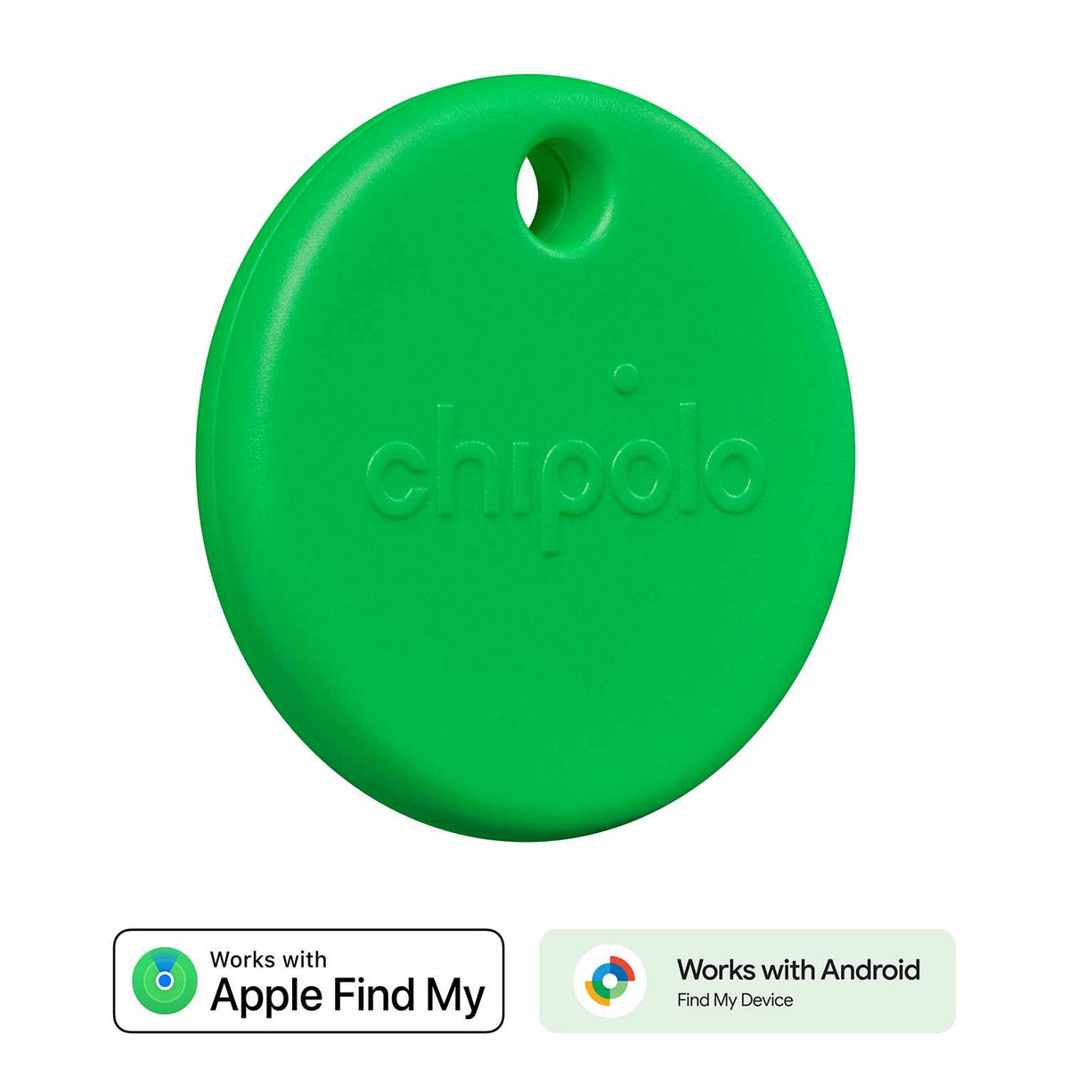 Chipolo POP Tracking Tag (Works with Google’s Find My Device or Apple Find My) Green