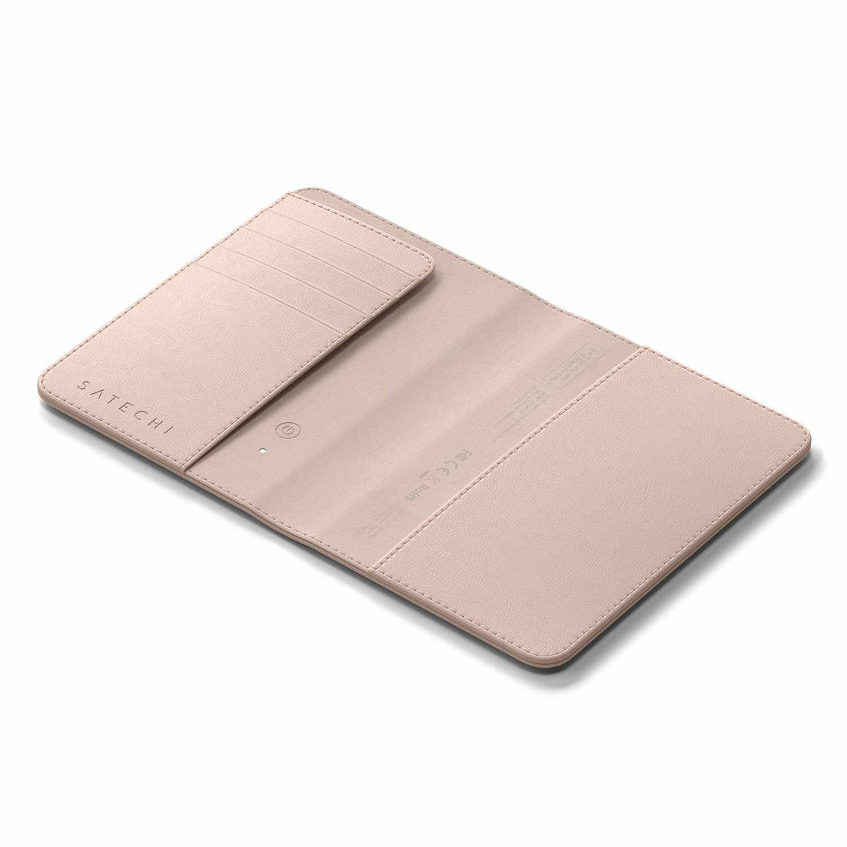 Satechi en cuir végétalien Passport Housse avec Find My Desert Rose