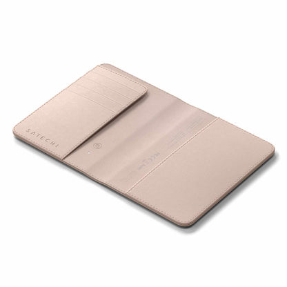 Satechi en cuir végétalien Passport Housse avec Find My Desert Rose