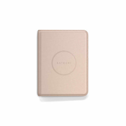 Satechi en cuir végétalien Passport Housse avec Find My Desert Rose