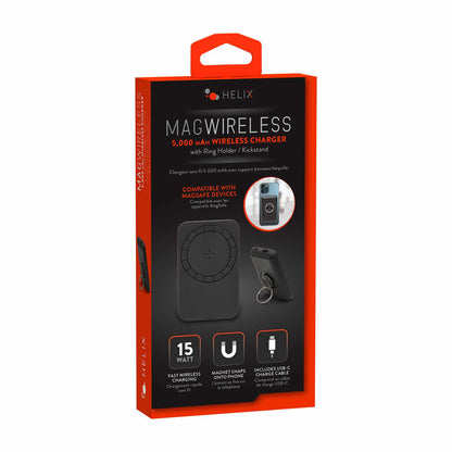 Helix/Retrak 5000 mAh recharge — Batterie externe sans fil — noir