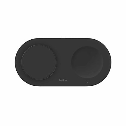 Belkin BoostCharge Qi2 2-en-1 recharge Station 5W avec USB-C port — noir