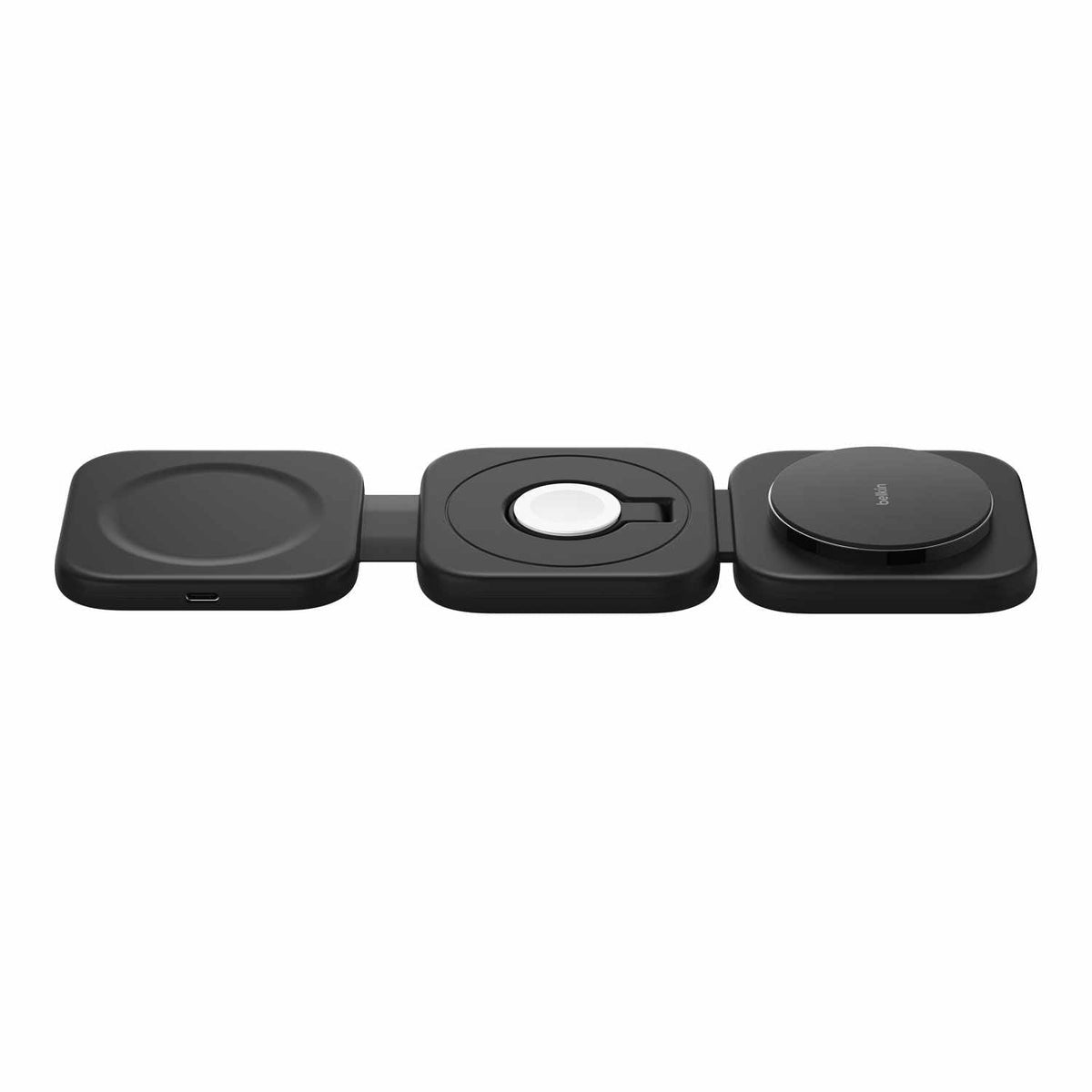 Belkin BoostCharge Pro Qi2 3-en-1 Travel — Station de recharge sans fil 15W — noir