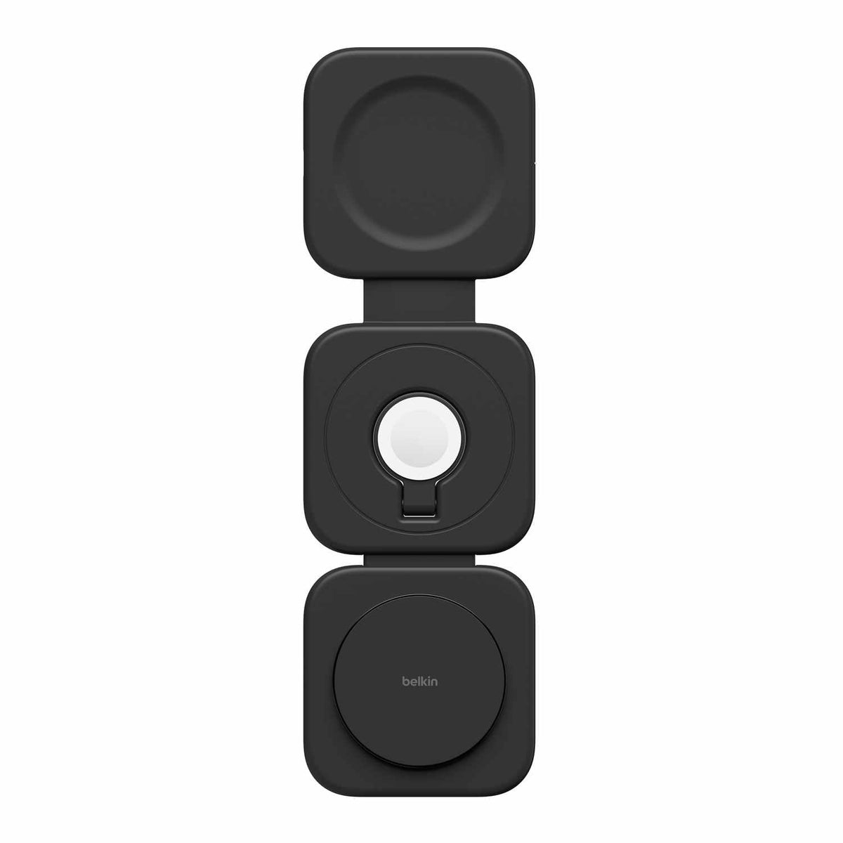 Belkin BoostCharge Pro Qi2 3-en-1 Travel — Station de recharge sans fil 15W — noir