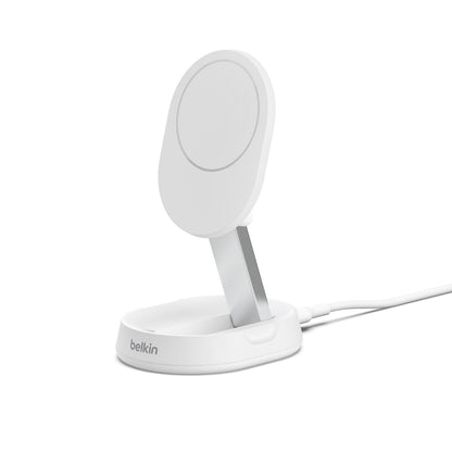 Belkin BoostCharge Pro Qi2 Convertible — Support de recharge sans fil 15W — blanc